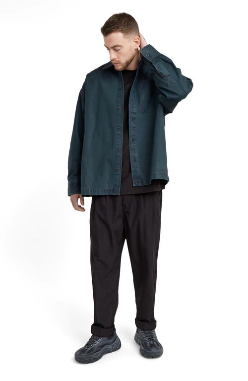 G-star Relaxed Pleated Tech Chinos In Dark Black