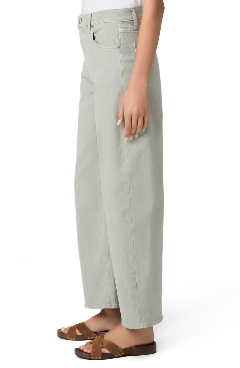 PAIGE Arellia High Waist Ankle Barrel Jeans, Alternate, color, Vintage Seaglass