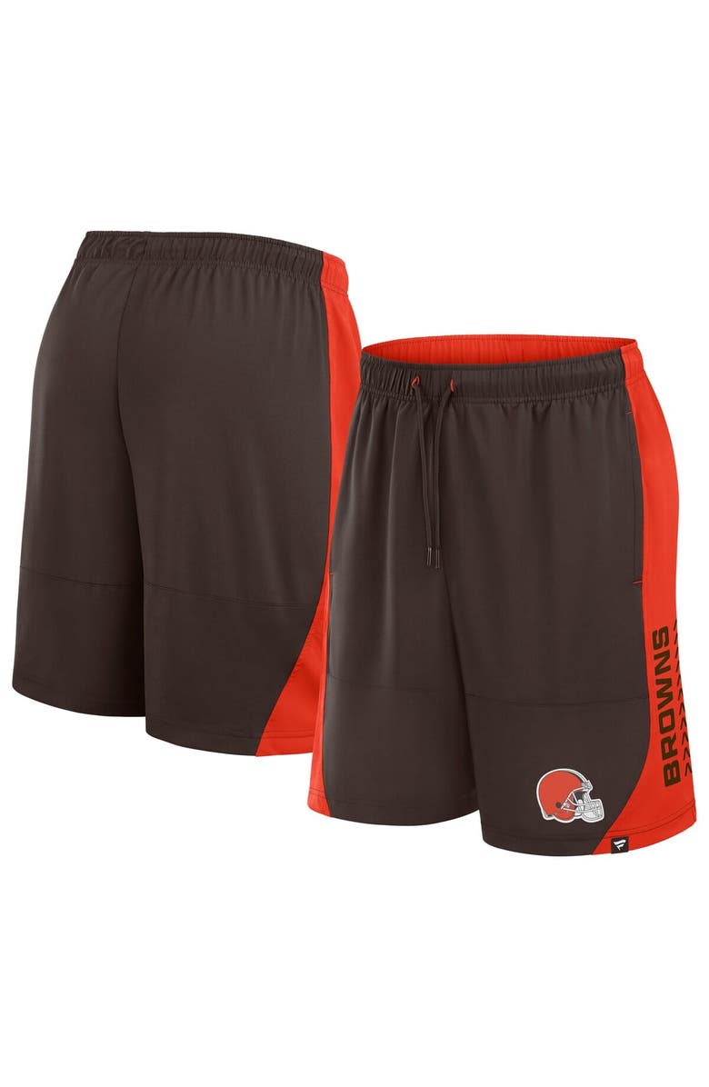 FANATICS Men's Fanatics Brown Cleveland Browns No Defense Shorts, Main, color, Brown