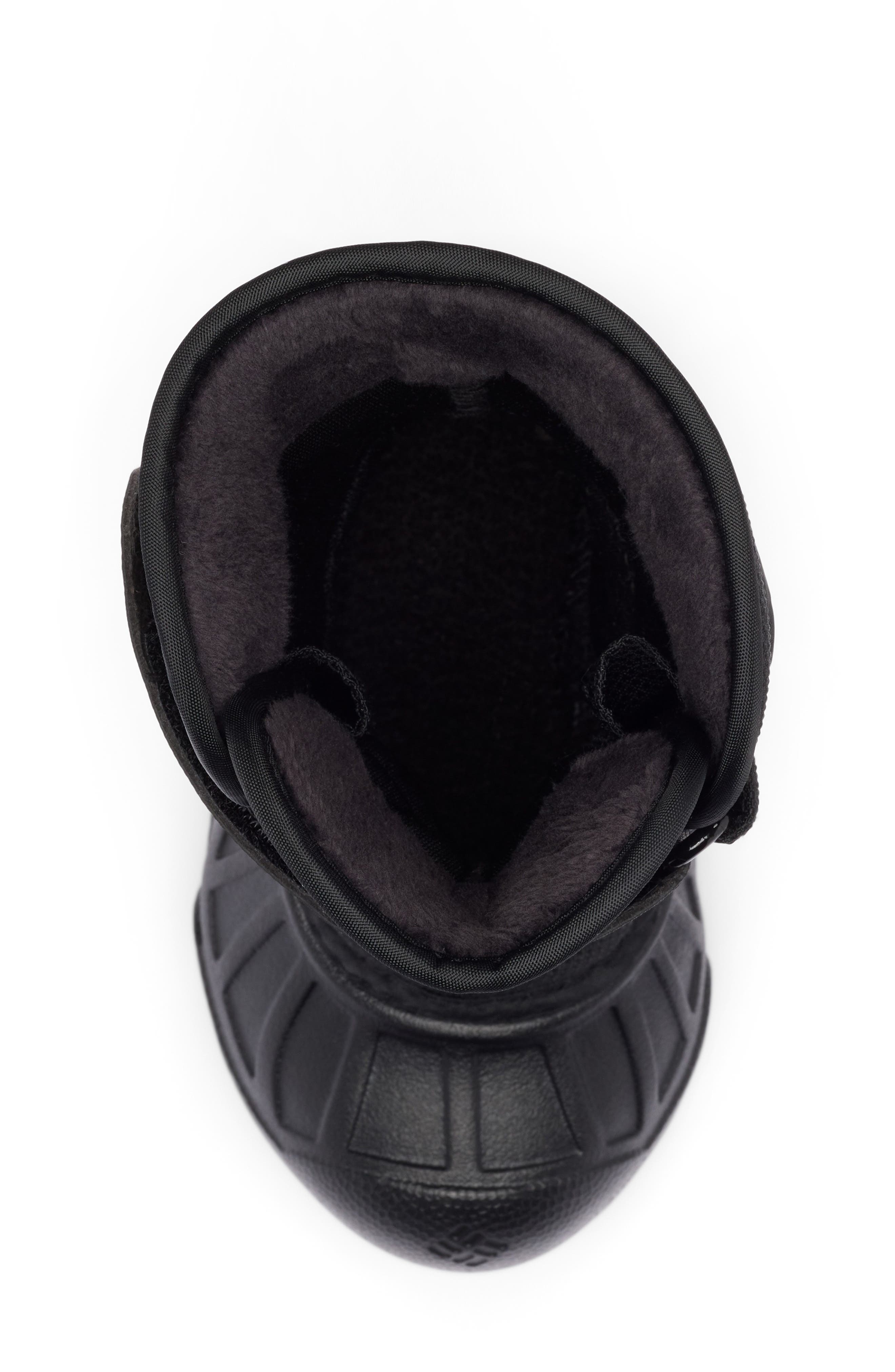 Kids' Powderbug Snowlite Waterproof Snow Boot, Alternate, color, BLACK/ WHITE