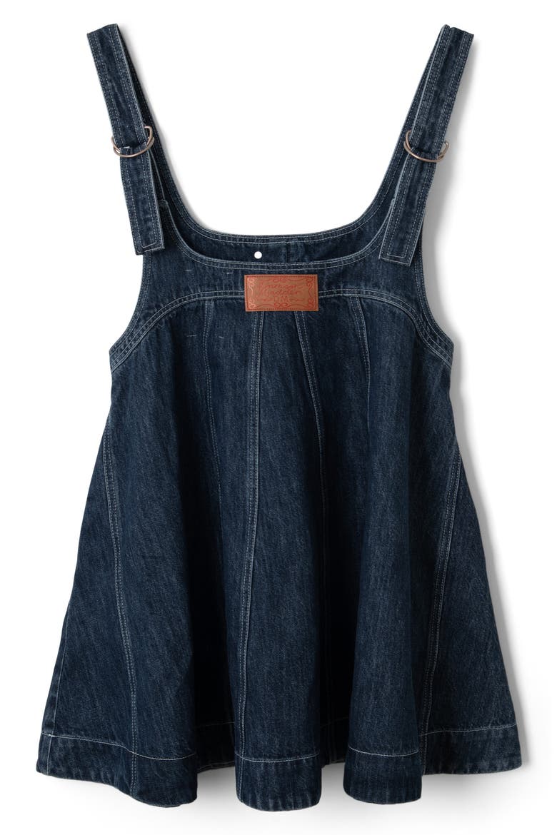 Immy Denim Minidress, Alternate, color, BLUE