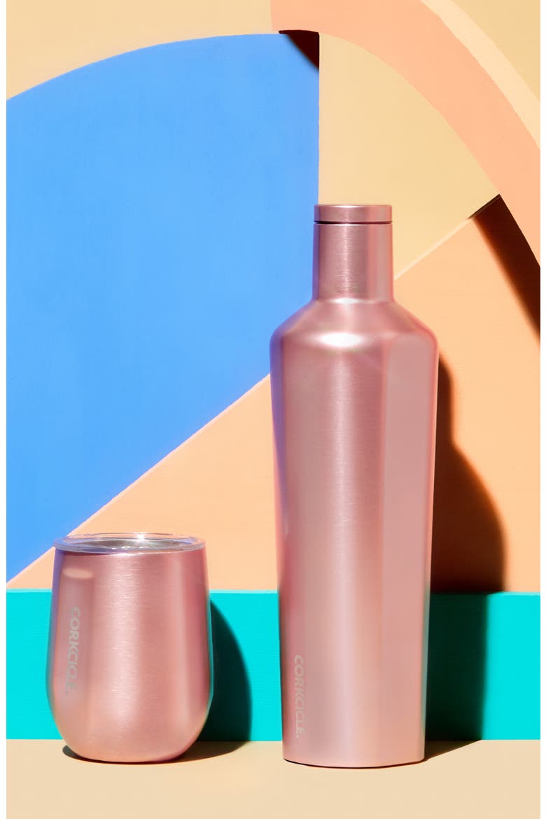 Rose Insulated Stainless Steel Canteen, Alternate, color, ROSE METALLIC