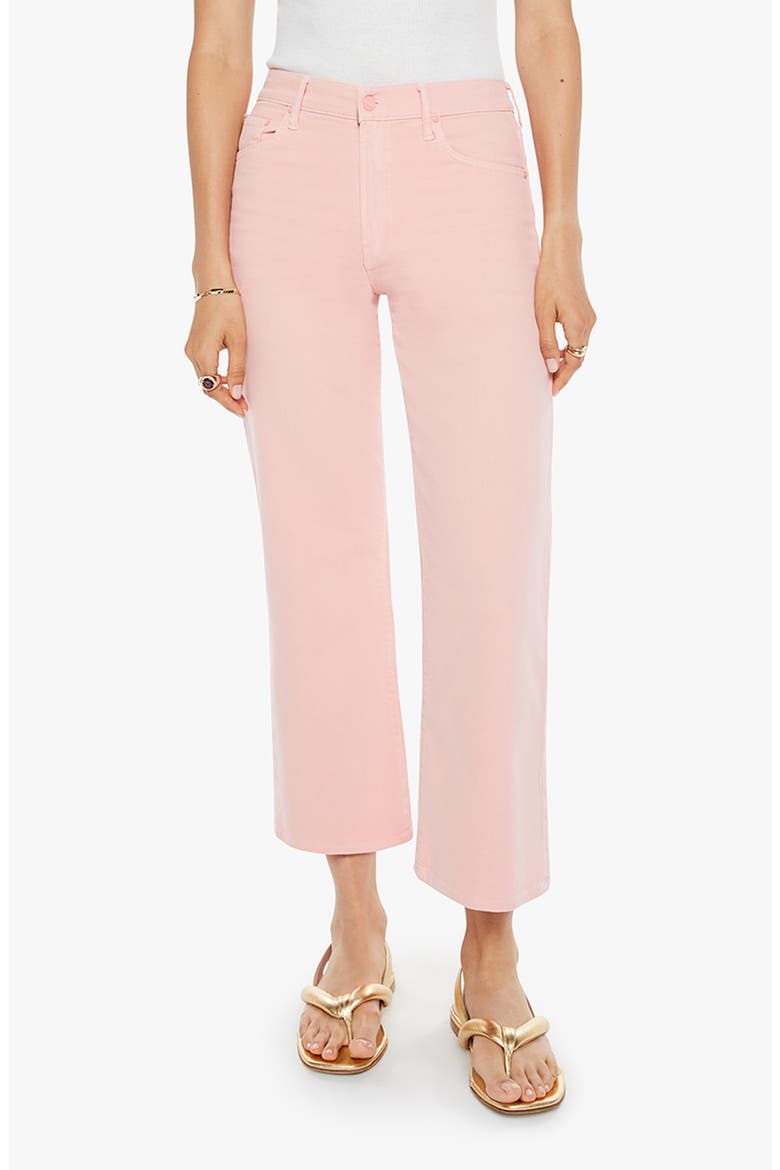 The Maven High Waist Ankle Wide Leg Jeans, Main, color, LONG TIME NO CANDLELIGHT PEACH