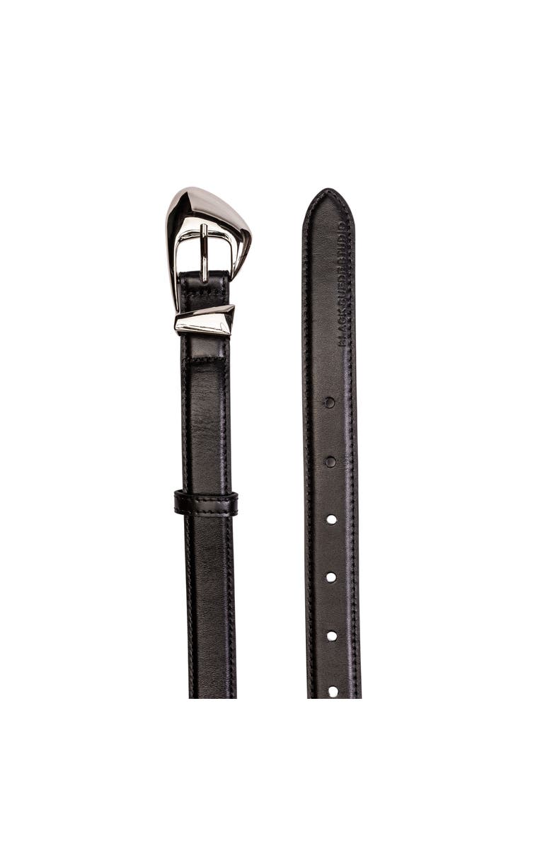 BLACK SUEDE STUDIO Slim Arrow Belt, Alternate, color,
