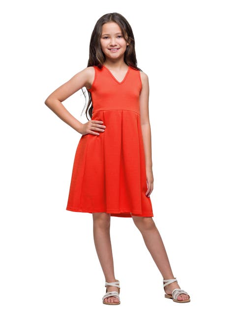 Sleeveless Pleated Party Dress