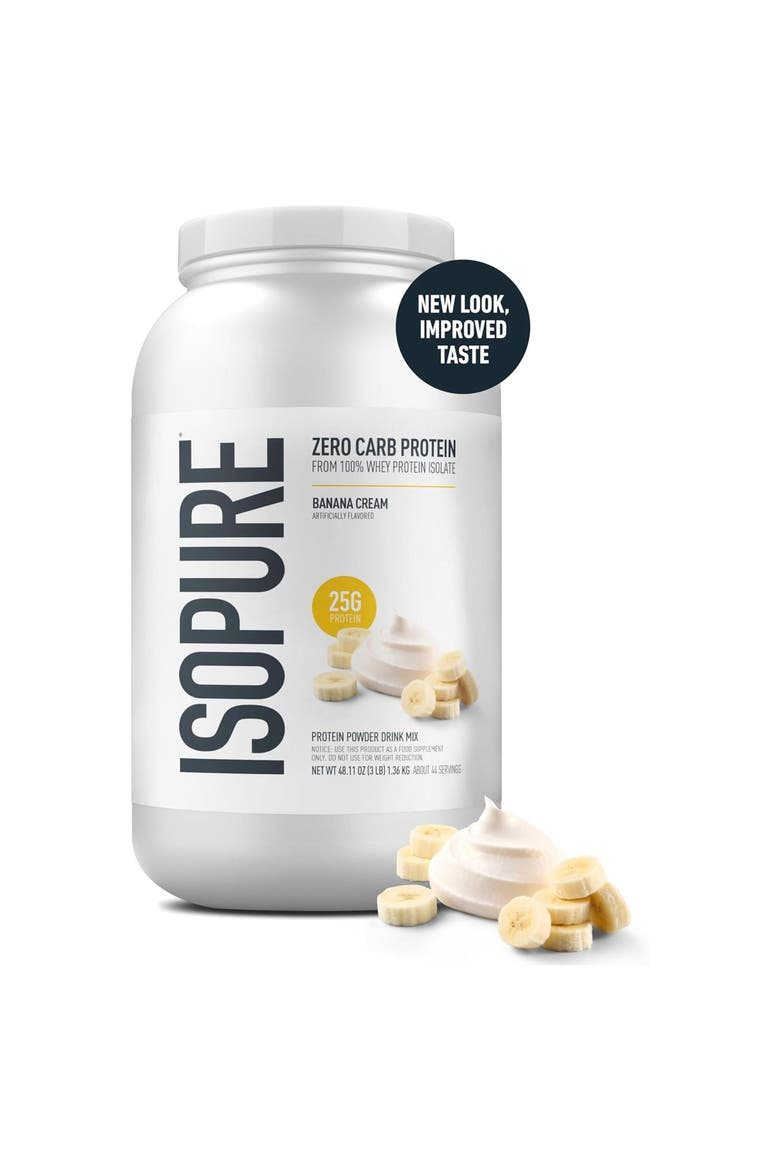 Zero Carb Protein Powder Banana Cream, Main, color, None