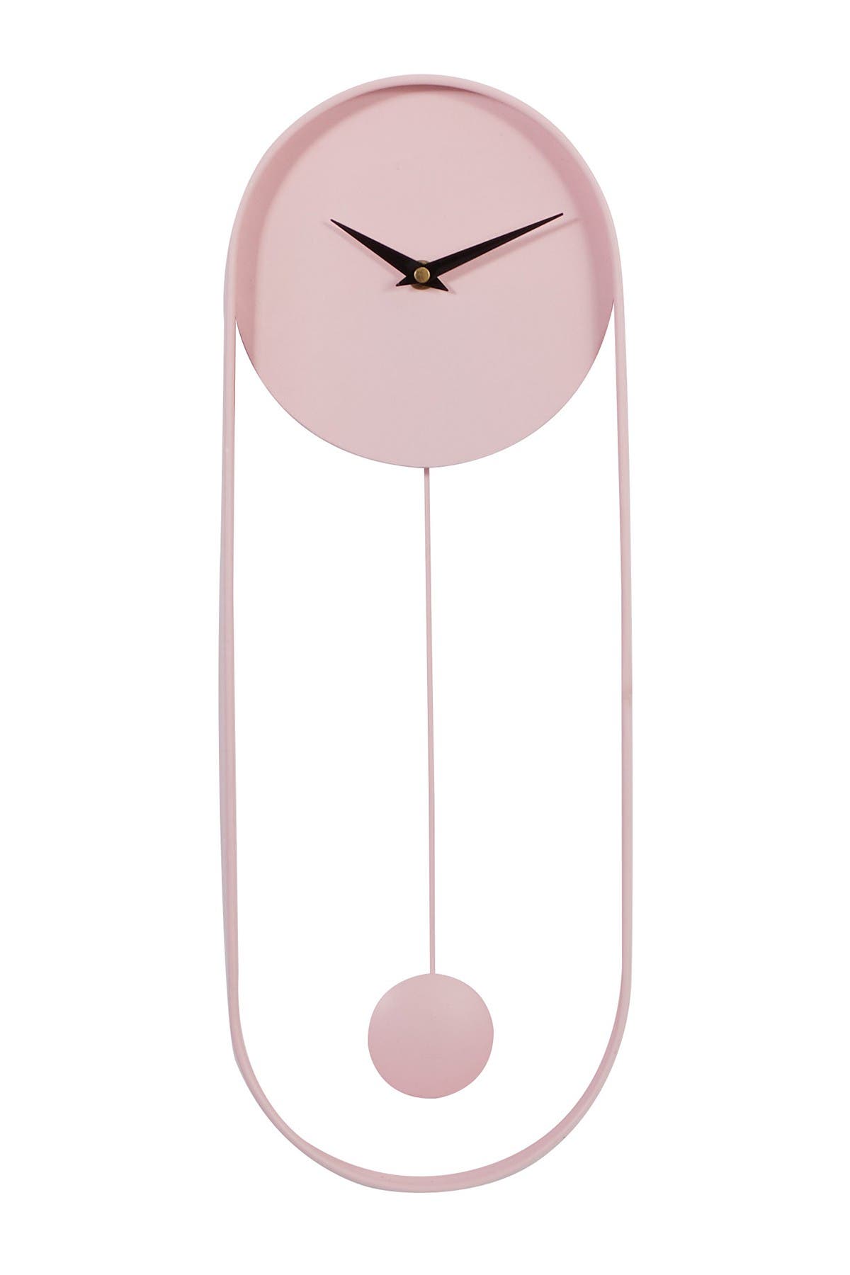 COSMO BY COSMOPOLITAN Pink Metal Modern Wall Clock Contemporary ...