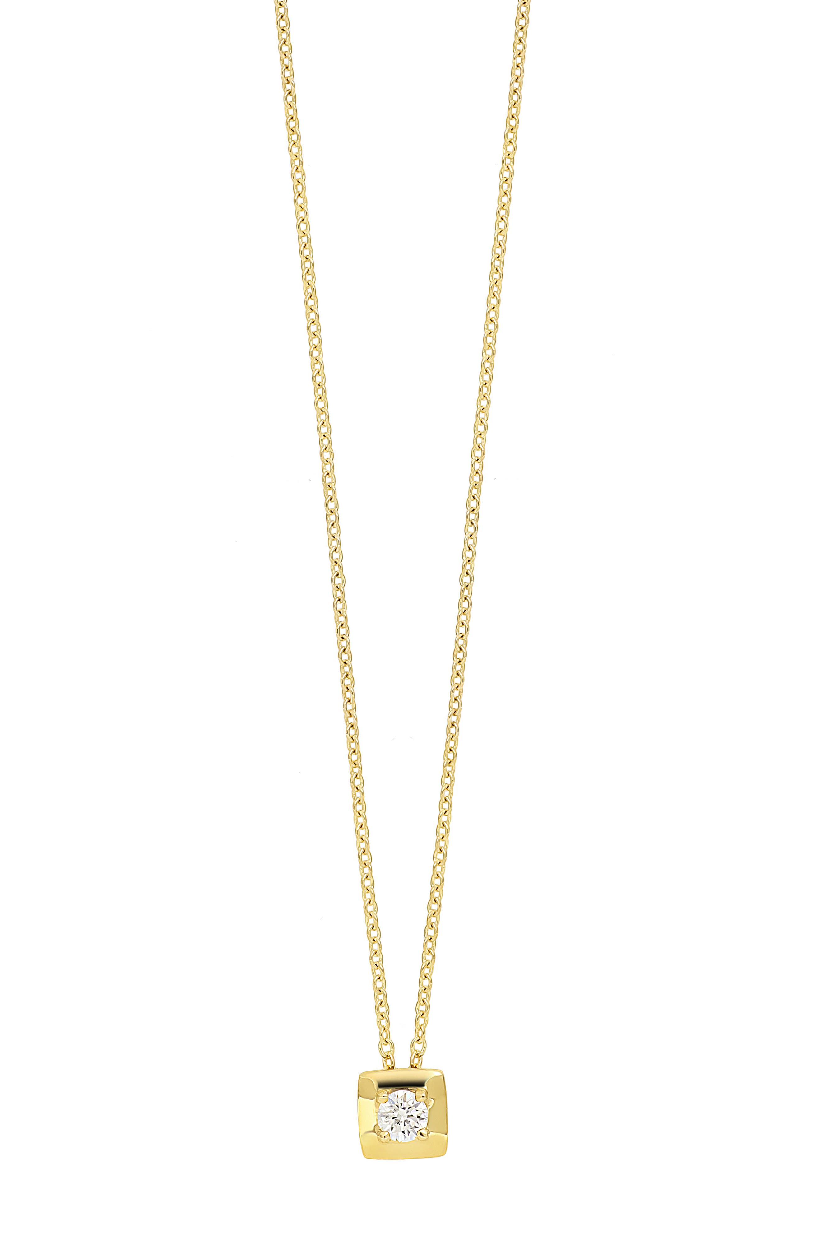 Bony Levy Liora Diamond Square Pendant Necklace