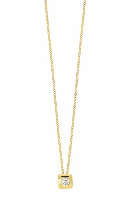 Bony Levy Liora Diamond Square Pendant Necklace