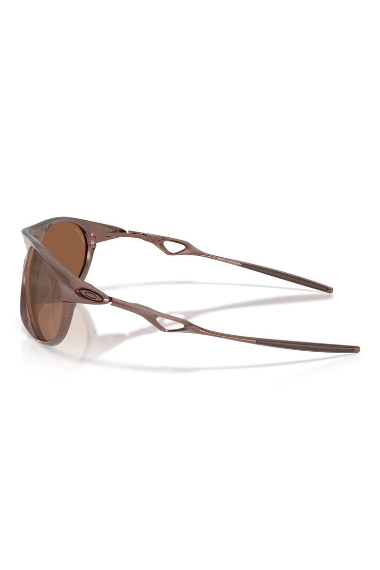 Neo Jacket 58mm Oval Sunglasses, Alternate, color, MATTE MAHOGANY / PRIZM