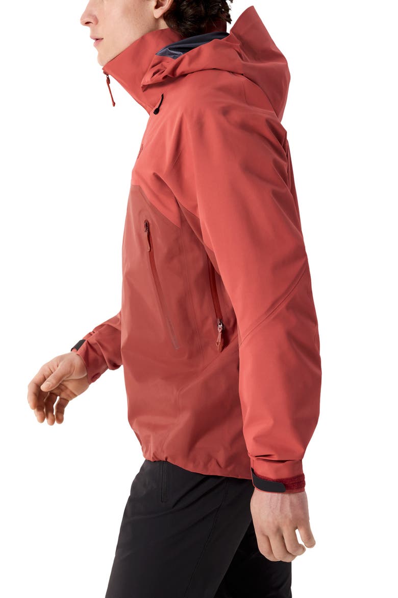 Beta AR Gore-Tex® PRO ePE Waterproof Hooded Jacket, Alternate, color, STONE RED/ DARK STONE RED