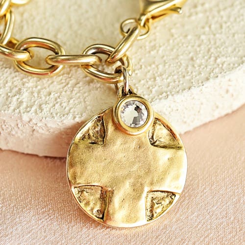 Bowood Lane Haven Bracelet With Cz In Gold