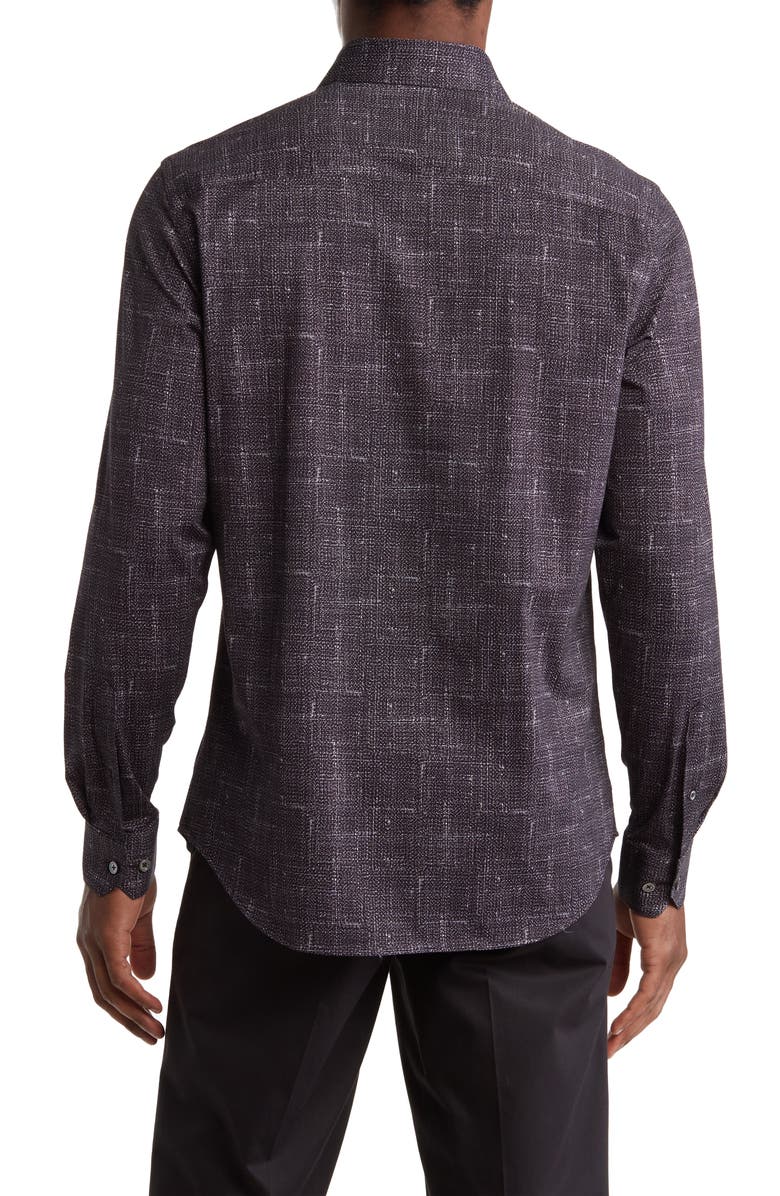 Bugatchi Classic Fit 4-Way Stretch Cotton Dress Shirt, Alternate, color,