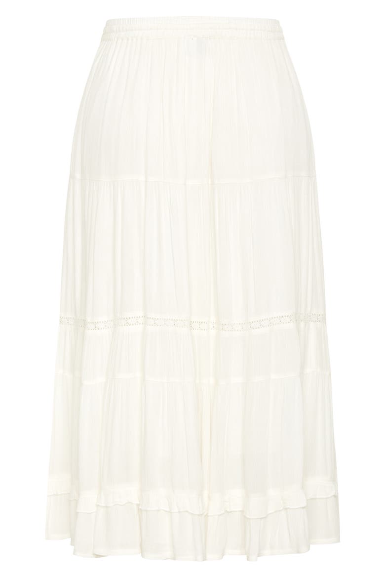 Aurora Tiered Maxi Skirt, Alternate, color, IVORY
