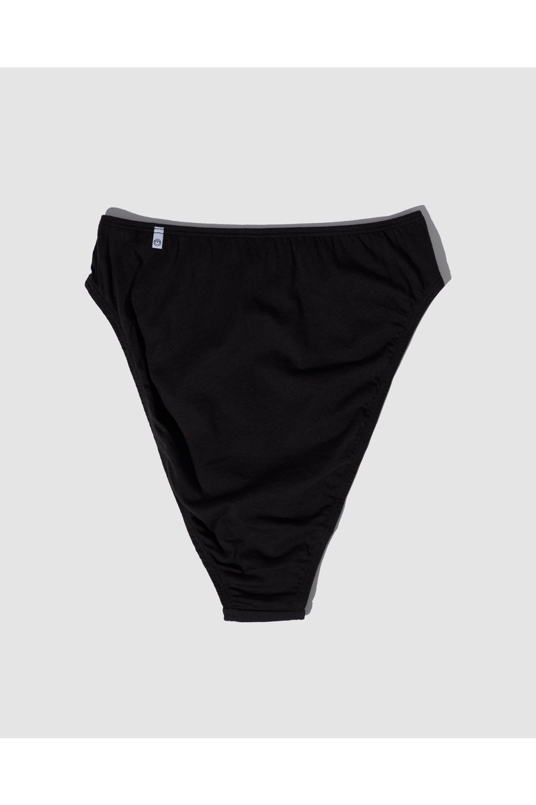 Organic Cotton High Waisted French Cut, Alternate, color, Midnight