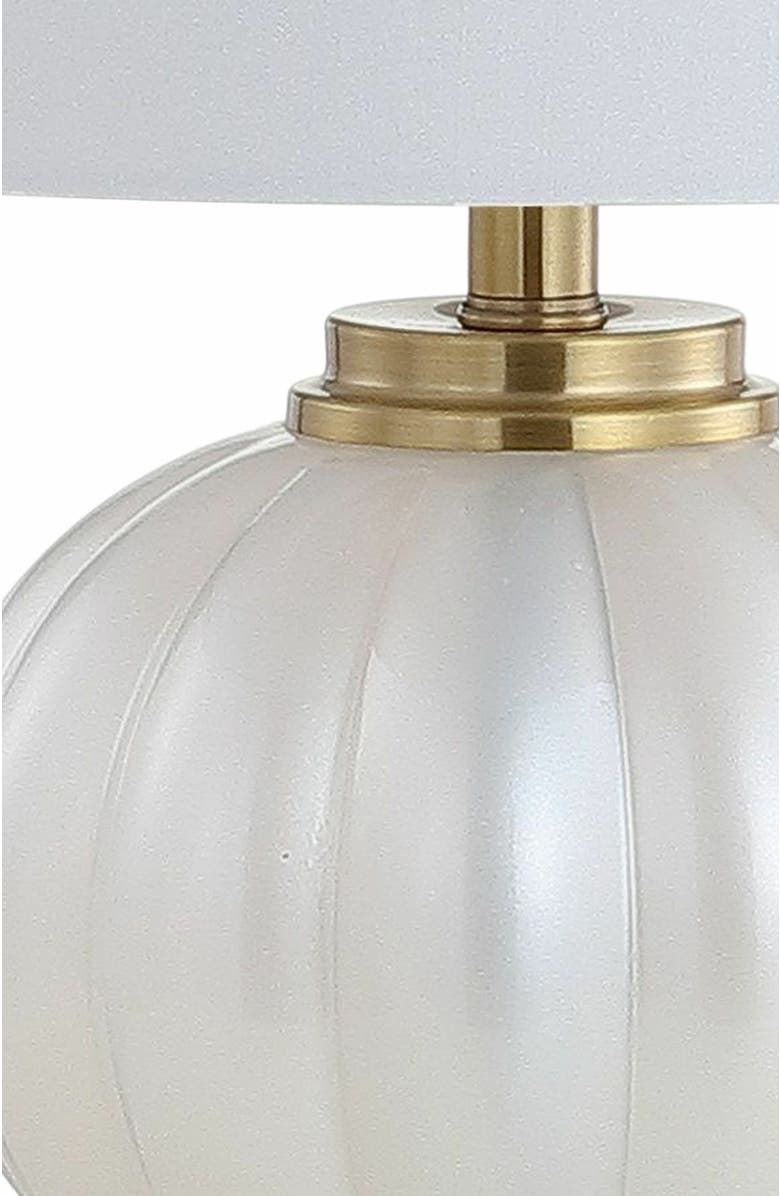 JONATHAN Y Pearl Glass/Crystal LED Table Lamp, Alternate, color, White