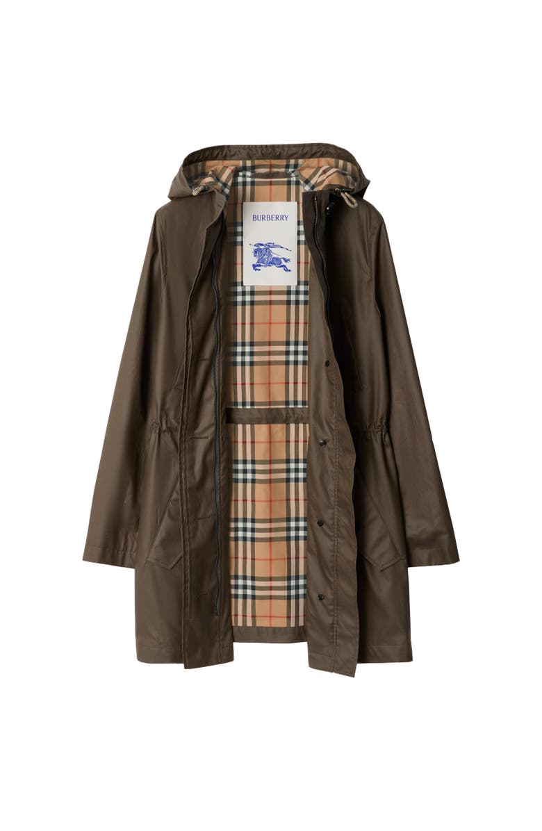 Burberry Coated Gabardine Parka, Alternate, color, 