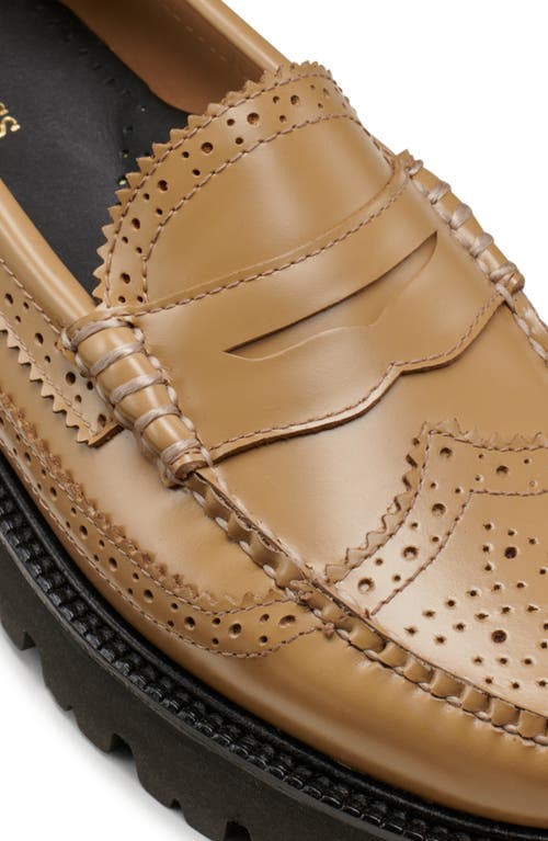 G.h.bass Whitney Weejuns® Brogue Penny Loafer In Brown