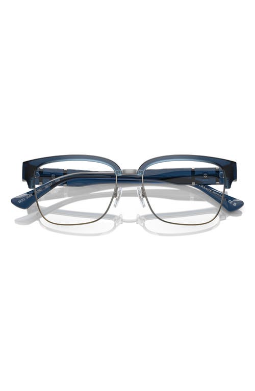 Versace 55mm Square Optical Glasses In Blue