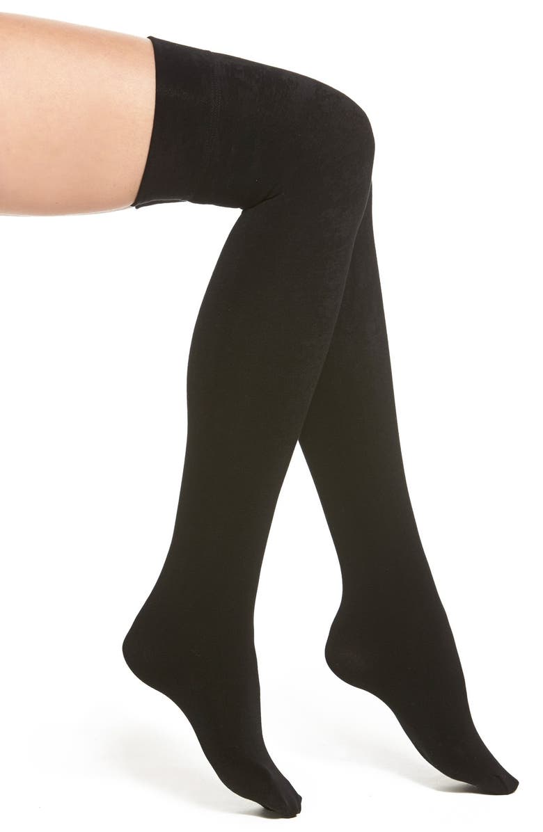 Donna Karan New York DKNY 'Luxe' Over the Knee Socks, Main, color, 