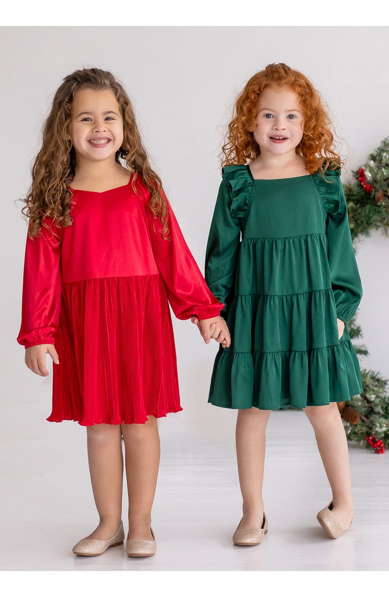 Isobella
Chloe Mistletoe Emerald Green Tiered Dress, Alternate, color,