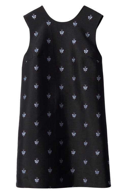 & Other Stories Metallic Jacquard Shift Minidress In Dolce