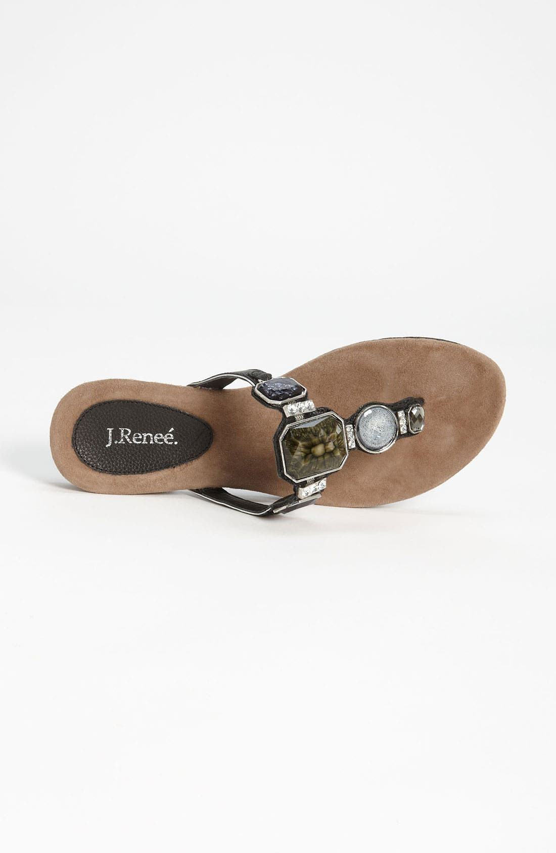 'Jasper' Sandal, Alternate, color, BLACK