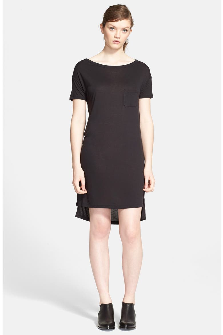 T by Alexander Wang Jersey Dress, Main, color, BLACK