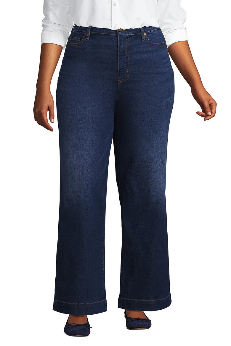 Recover High Rise Wide Leg Blue Jeans, Alternate, color, Royal Indigo