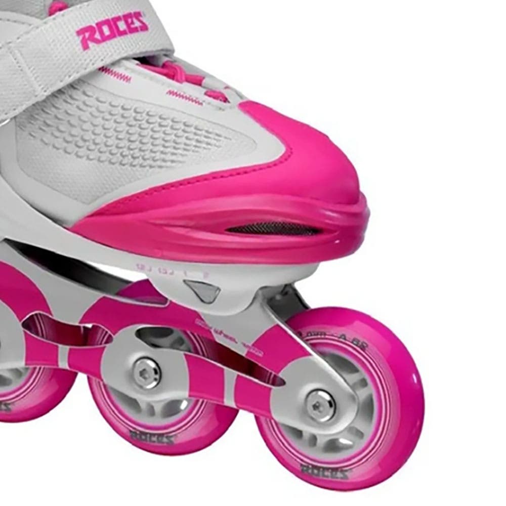 Roces Moody X TIF Adjustable Girls Inline Skates, Alternate, color, White/Pink
