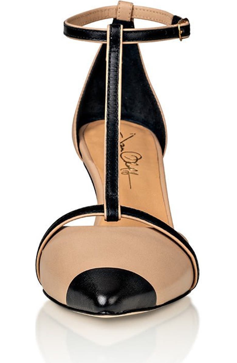 Joan Oloff Shoes Desiree Pump, Alternate, color, Black Creme