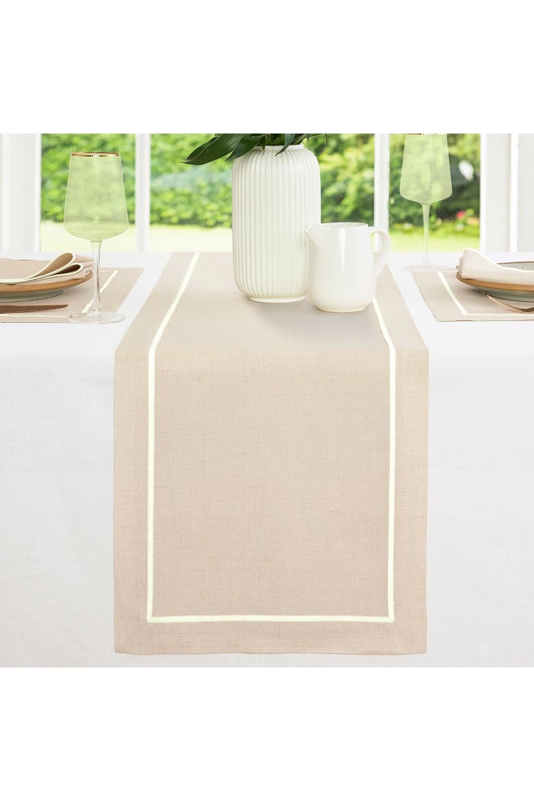 Linen Table Runner - Kensington, Main, color, Natural