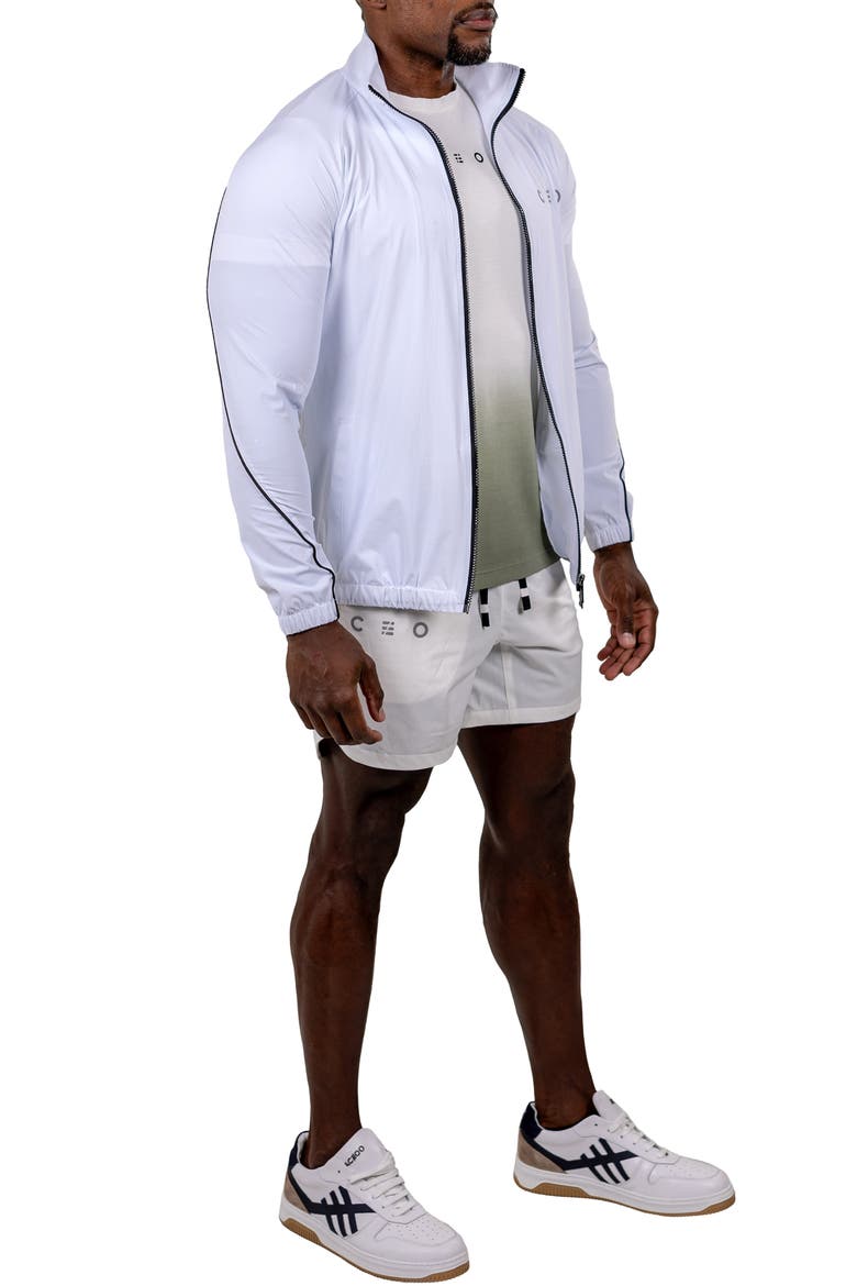 Performance Full Zip Athletic Jacket, Alternate, color, WHITE