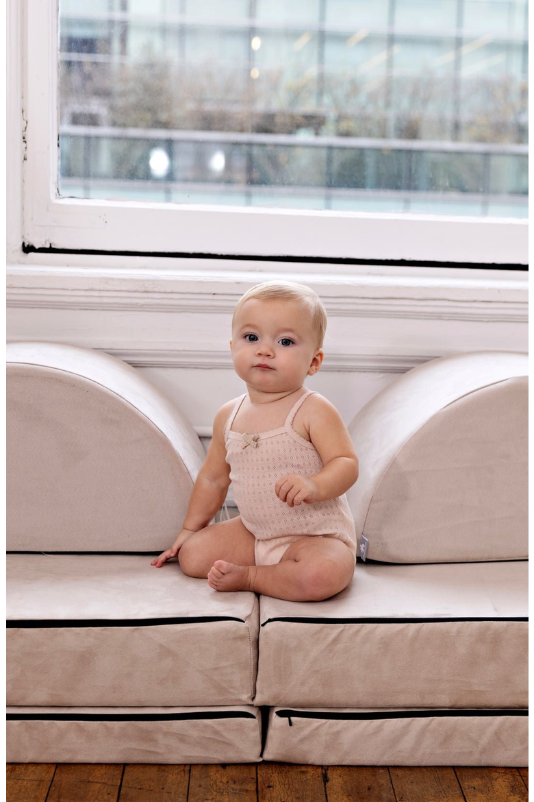 Pointelle Girls Bodysuit, Three Pack, Alternate, color, Mauve / White