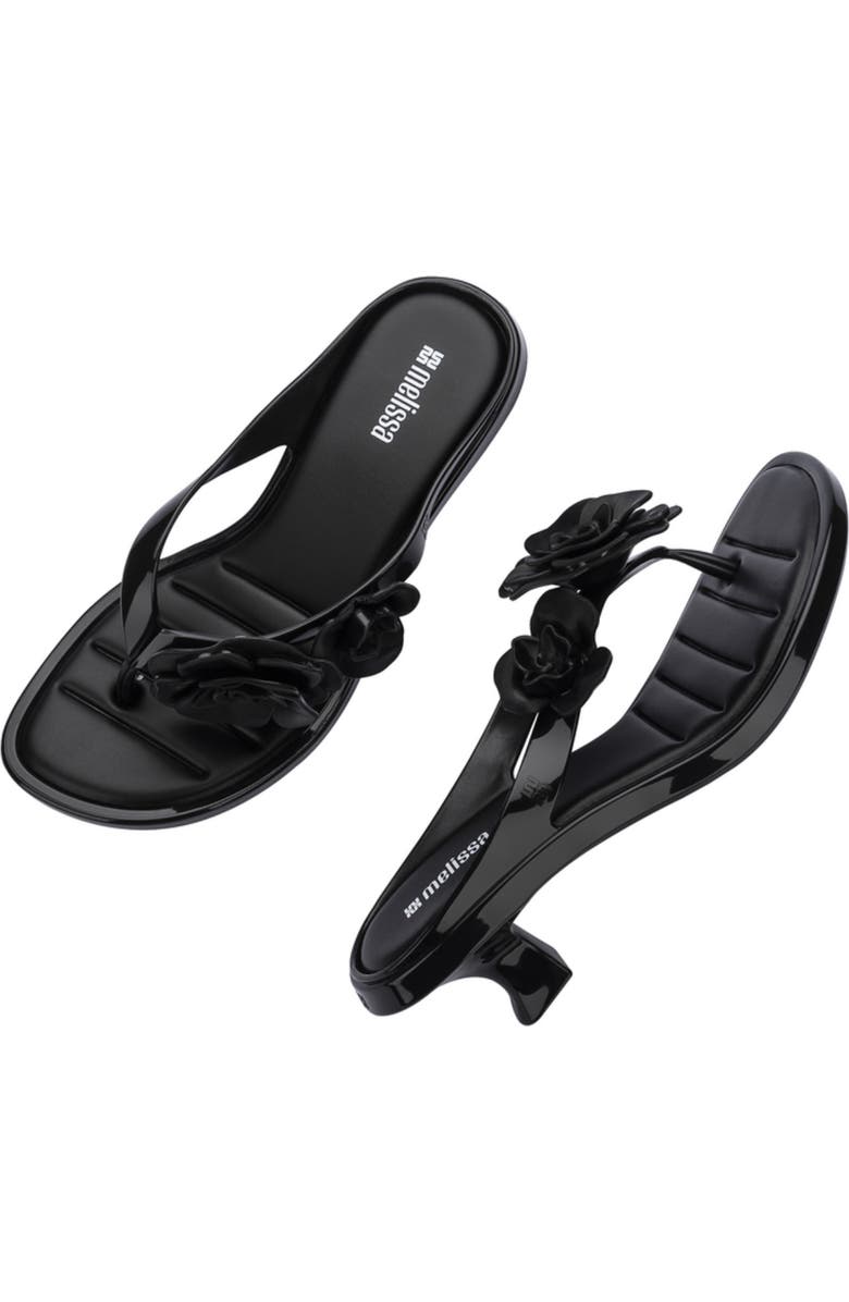 Melissa Petals Kitten Heel Flip Flop, Alternate, color,