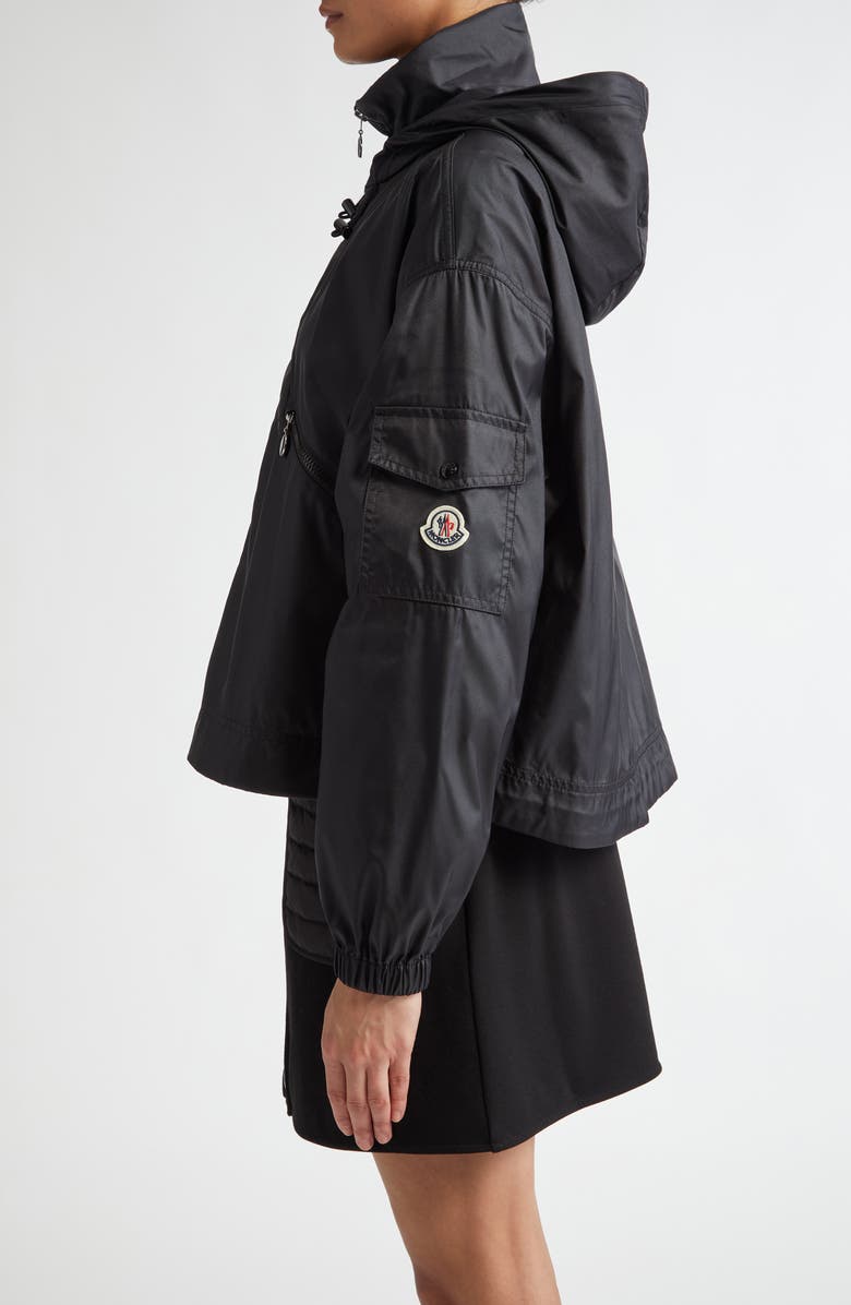 Moncler Hemar Hooded Jacket, Alternate, color, Black