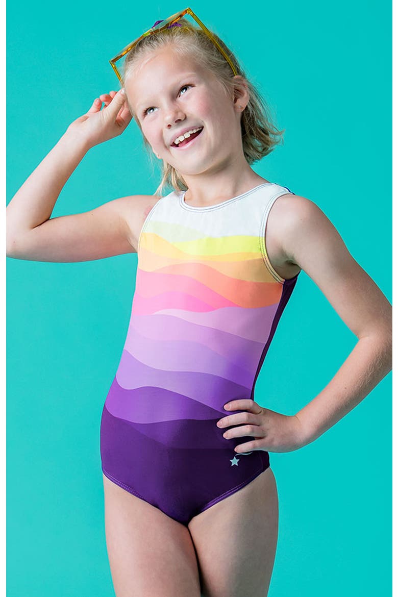 Sky's the Limit Leotard, Alternate, color, Sky's the Limit