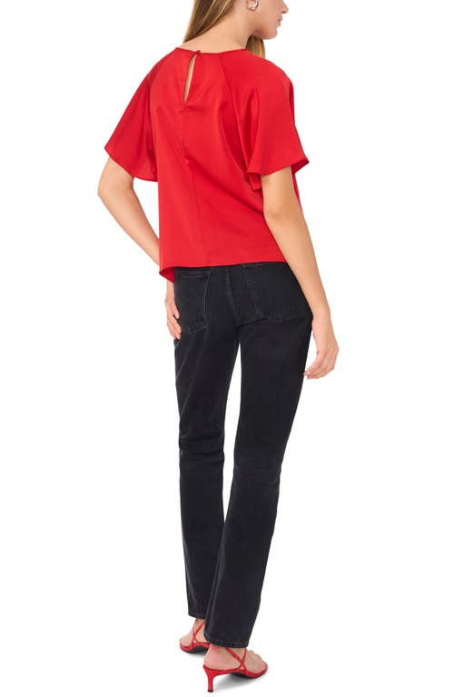 1.state Raglan Sleeve Top In Deep Rouge