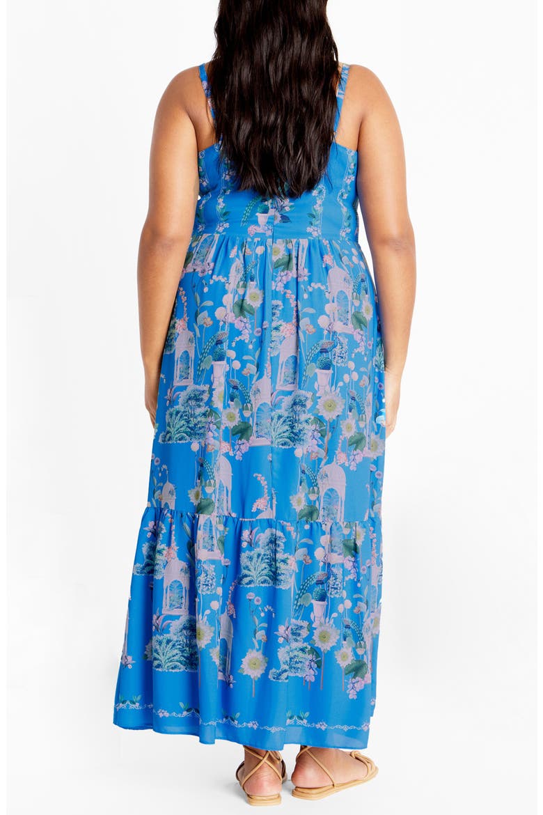 Molly Floral Midi Sundress, Alternate, color, BLUE