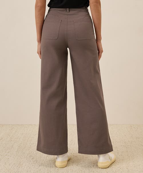 PACT PACT ORGANIC STRETCH TWILL WIDE LEG PANT