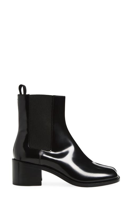 Maison Margiela Tabi City Leather Split-toe Chelsea Boots In Black