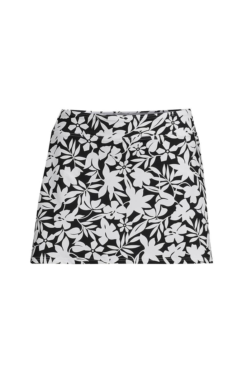 Lands' End Tummy Control Skirt Swim Bottoms, Alternate, color, Black