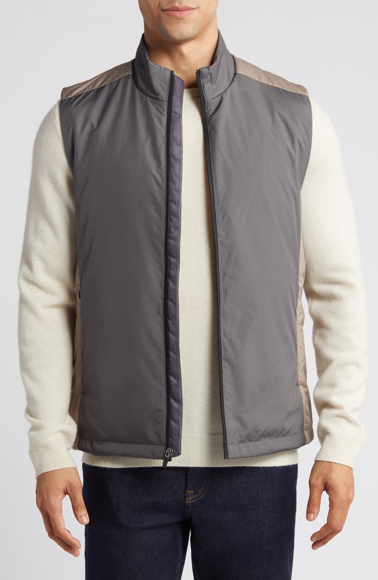 Johnston & Murphy XC4 Colorblock Water Resistant Vest, Main, color, Taupe