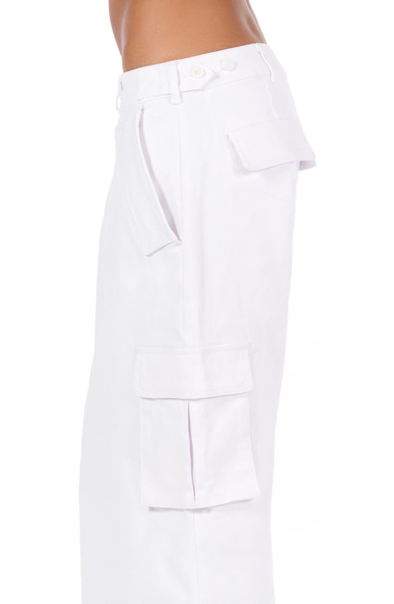 Naked Wardrobe Cargo Pants, Alternate, color, White