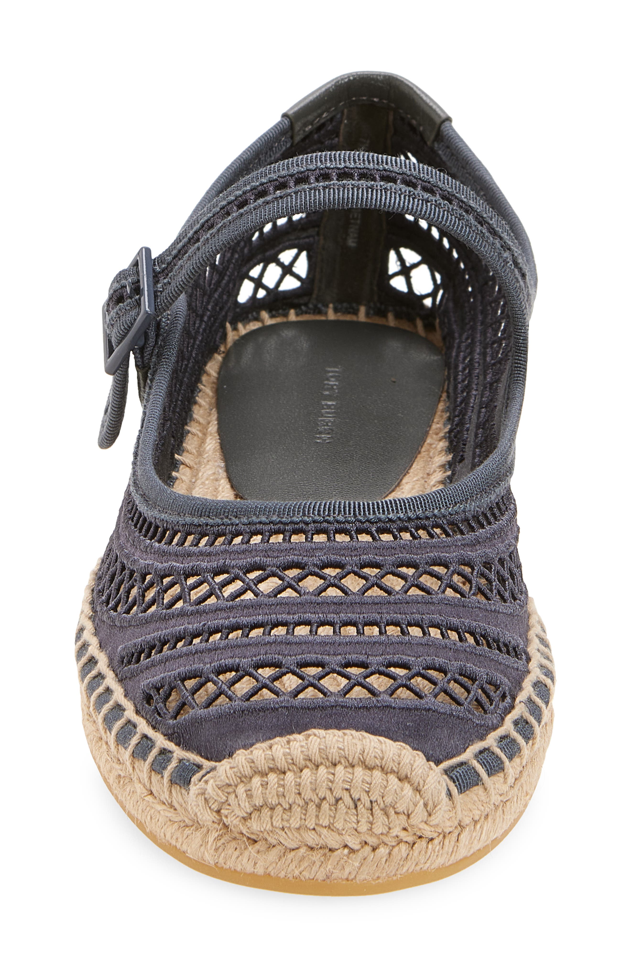 Tory Burch Open Weave Mary Jane Espadrille Flat, Alternate, color, Bluestone