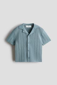 H&M Fine-knit Cotton Resort Shirt