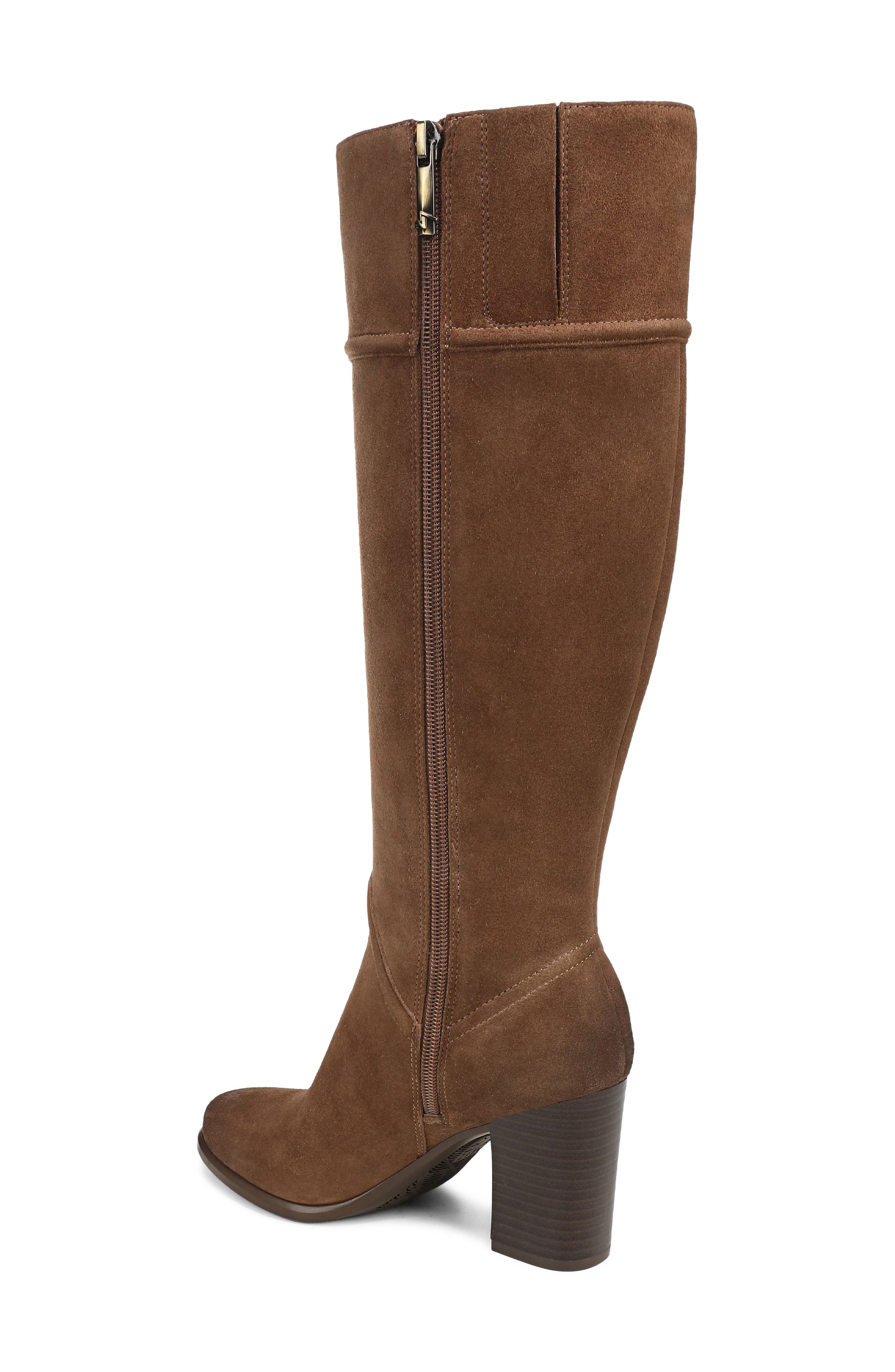 Lexa Leather Knee High Boot, Alternate, color, SMOKED MAPLE