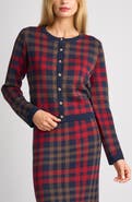 Ted Baker Adrina Plaid Cardigan