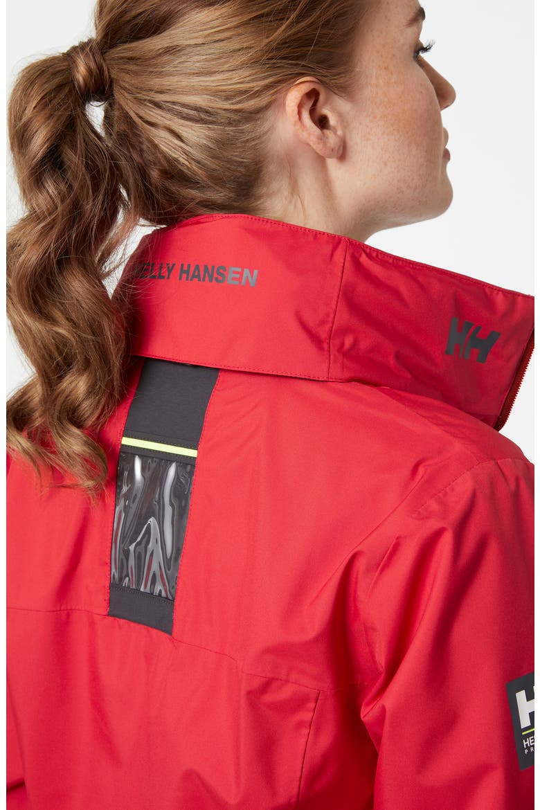 Crew Waterproof Hooded Jacket, Alternate, color, 162 RED