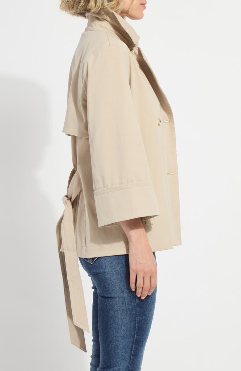 Lysse Dakota Crop Trench Coat, Alternate, color, Crisp Khaki
